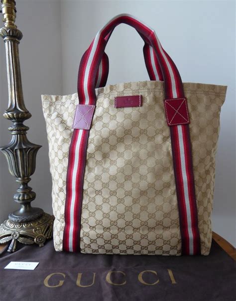 gucci reversible black small gg tote|Gucci canvas tote beige ebony.